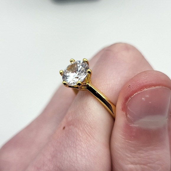 18k rolled gold plated ring - Picture 3 of 6